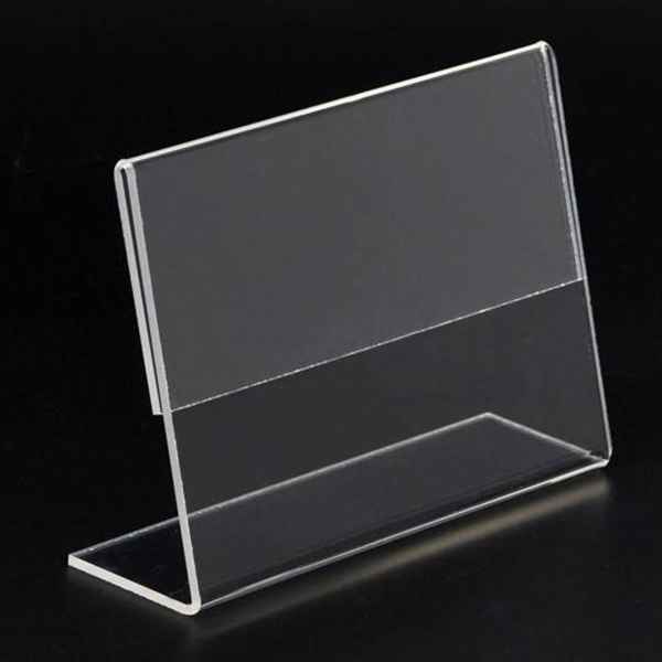 Acrylic Slantback Sign Holder - Las Vegas Mannequins